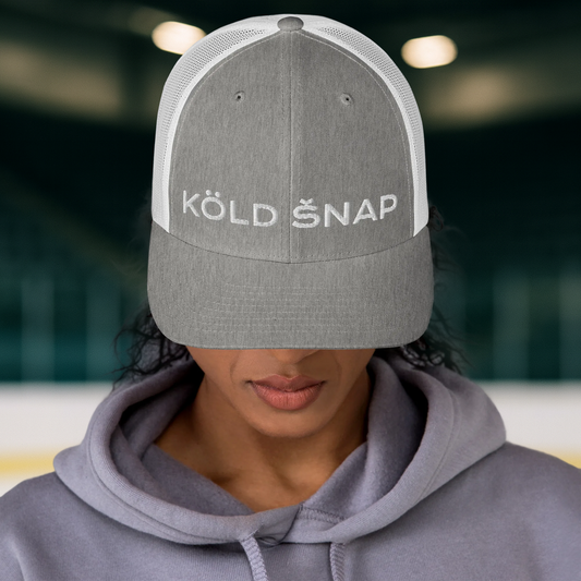 Trucker Cap - Yupoong 6606 - Grey / White Mesh